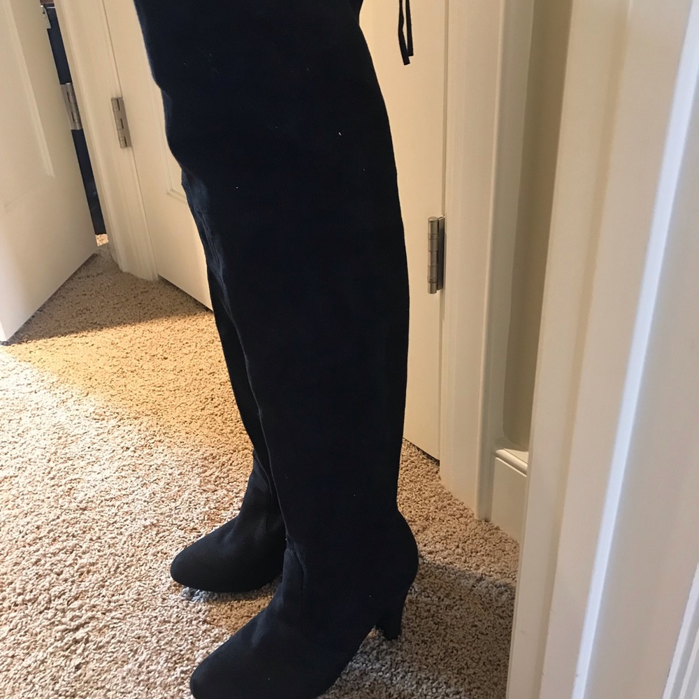 Steve Madden “Gorgeous” Suede Over the Knee Boots